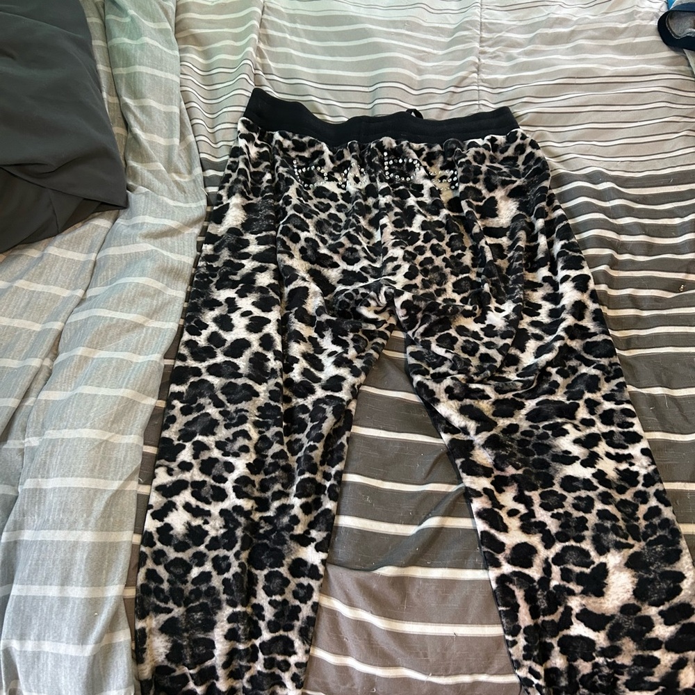 Bebe Animal Print Jogger Pants